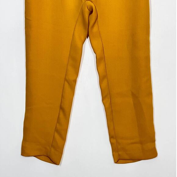 ZARA Legging Women's XS Yellow Mustard Trafaluc Collection Cropped Capri NWOT - Picture 4 of 9